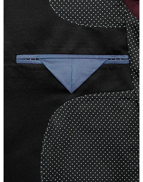 After Hours Slim Fit Dinner Jacket, Burgundy Jacquard 5 After Hours Slim Fit Dinner Jacket, Burgundy Jacquard - Image 3