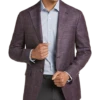 Joseph Abboud Slim Fit Sport Coat, Berry Plaid -Men Clothing Store MW40 15TP 07 JOSEPH ABBOUD BERRY PLAID MAIN