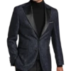 Egara Slim Fit Peak Lapel Dinner Jacket, Charcoal Paisley -Men Clothing Store MW40 160Y 66 EGARA CHARCOAL PAISLEY MAIN