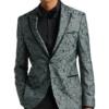 Egara Slim Fit Dinner Jacket, Green Floral -Men Clothing Store MW40 16G0 30 EGARA GREEN FLORAL MAIN