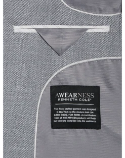 Awearness Kenneth Cole Modern Fit Sport Coat, Gray Tic -Men Clothing Store MW40 16GM 74 AWEARNESS KENNETH COLE GRAY TIC ALT2