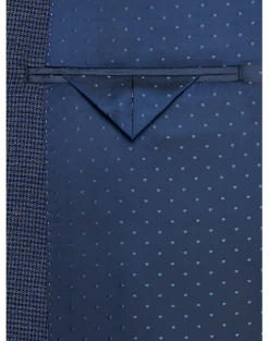 Michael Strahan Classic Fit Sport Coat, Blue Mini Houndstooth -Men Clothing Store MW40 16GT 92 MICHAEL STRAHAN BLUE MINI HOUNDSTOOTH ALT2