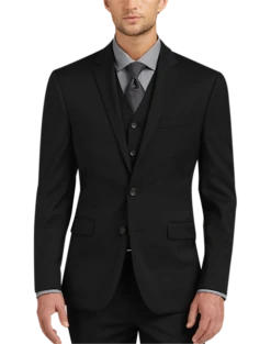 Awearness Kenneth Cole AWEAR-TECH Slim Fit Suit Separates Coat, Blue -Men Clothing Store MW40 31K3 02 AWEARNESS BY KENNETH COLE BLACK ALT2 2