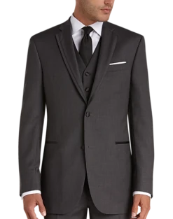 Joseph Abboud Black Label Slim Fit Wool Tuxedo, Gray -Men Clothing Store MW40 3GP3 17 JOSEPH ABBOUD BLACK LABEL CHARCOAL GRAY ALT4