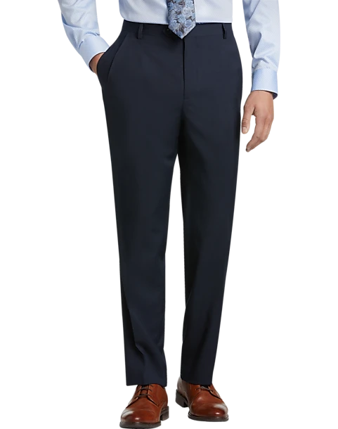 Pronto Uomo Platinum Modern Fit Suit Separates Slacks, Navy Sharkskin 3 Pronto Uomo Platinum Modern Fit Suit Separates Slacks, Navy Sharkskin