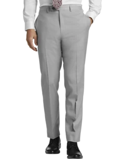 Calvin Klein X-Fit Slim Fit Suit Separates Pants, Light Gray Sharkskin