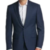 Calvin Klein X-Fit Slim Fit Suit Separates Coat, Blue Tic -Men Clothing Store MW40 3W71 70 CALVIN KLEIN BLUE TIC MAIN