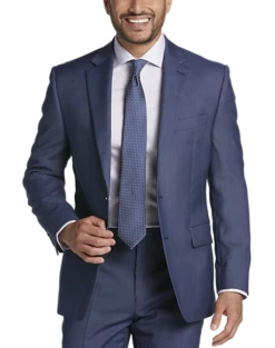 Lauren By Ralph Lauren Classic Fit Suit Separates Coat, Blue Tic