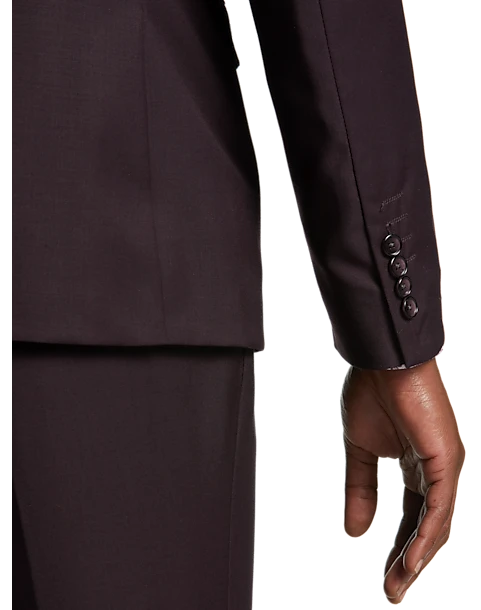 Tayion Classic Fit Suit Separates Coat, Wine Plum 4 Tayion Classic Fit Suit Separates Coat, Wine Plum - Image 2