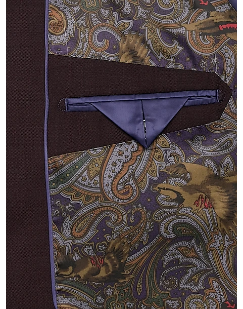 Tayion Classic Fit Suit Separates Coat, Wine Plum 5 Tayion Classic Fit Suit Separates Coat, Wine Plum - Image 3