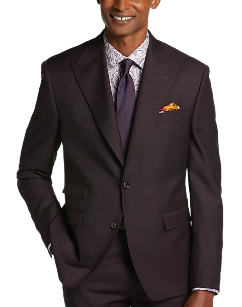 Tayion Classic Fit Suit Separates Coat, Wine Plum 7 Tayion Classic Fit Suit Separates Coat, Wine Plum - Image 5