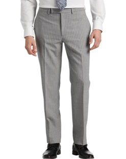Michael Strahan Classic Fit Suit Gray Stripe -Men Clothing Store MW40 3X9W 34 MICHAEL STRAHAN GRAY STRIPE ALT2