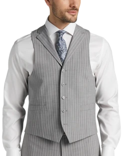 Michael Strahan Classic Fit Suit Gray Stripe -Men Clothing Store MW40 3X9W 34 MICHAEL STRAHAN GRAY STRIPE ALT3