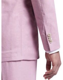 JOE Joseph Abboud Slim Fit Linen Blend Suit Separates Coat, Raspberry -Men Clothing Store MW40 3XGF 11 JOE JOSEPH ABBOUD RASPBERRY ALT1