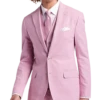 JOE Joseph Abboud Slim Fit Linen Blend Suit Separates Coat, Raspberry -Men Clothing Store MW40 3XGF 11 JOE JOSEPH ABBOUD RASPBERRY MAIN