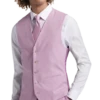 JOE Joseph Abboud Slim Fit Linen Blend Suit Separates Vest, Raspberry -Men Clothing Store MW40 3XGK 11 JOE JOSEPH ABBOUD RASPBERRY MAIN