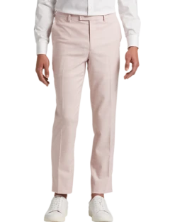 Egara Skinny Fit Suit Separates Pants Rose Tic