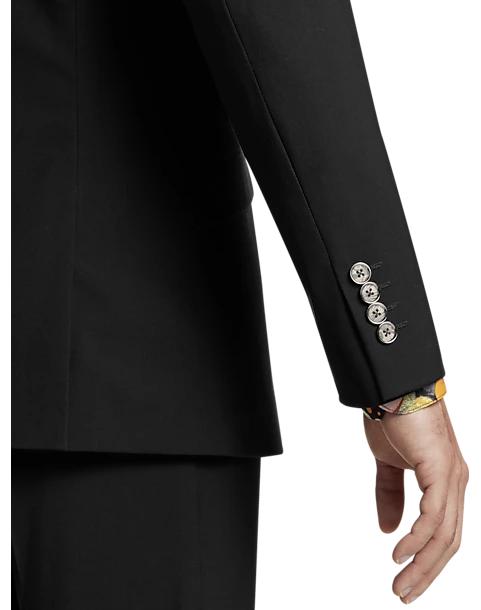 Paisley & Gray Slim Fit Double Breasted Suit Separates Coat, Jet Black 5 Paisley & Gray Slim Fit Double Breasted Suit Separates Coat, Jet Black - Image 3