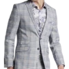Paisley & Gray Slim Fit Suit Separates Coat, Blue & Beige Check 1 Paisley & Gray Slim Fit Suit Separates Coat, Blue & Beige Check -Men Clothing Store MW40 3XKR 67 PAISLEY GRAY BLUE BEIGE CHECK MAIN