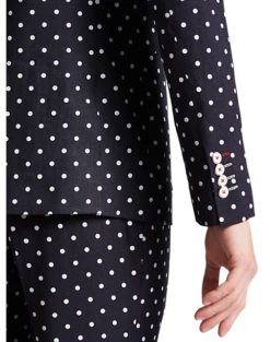 Paisley & Gray Slim Fit Suit Separates Coat, Navy With White Polka Dots -Men Clothing Store MW40 3XLU 27 PAISLEY GRAY NAVY WHITE POKA DOTS ALT2