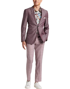 Paisley & Gray Slim Fit Suit Separates Coat, Mulberry -Men Clothing Store MW40 3XMA 06 PAISLEY GRAY MULBERRY ALT5
