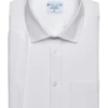 &Collar Pacific Athletic Fit Short Sleeve Dress Shirt, White -Men Clothing Store MW40 5FMY 01 COLLAR WHITE SOLID MAIN