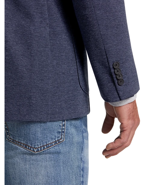 Michael Strahan Modern Fit 2 Button Soft Jacket, Blue 4 Michael Strahan Modern Fit 2 Button Soft Jacket, Blue - Image 2