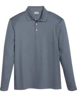 Joseph Abboud Modern Fit Luxe Cotton Polo, Slate