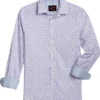 Egara Slim Fit Sport Shirt, Berry Tossed Floral -Men Clothing Store MW40 6N0N 99 EGARA BERRY MAIN