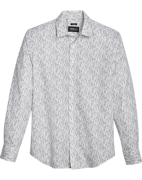 Awearness Kenneth Cole Slim Fit Sport Shirt, Black & White Matrix 3 Awearness Kenneth Cole Slim Fit Sport Shirt, Black & White Matrix
