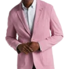 Michael Strahan Modern Fit Notch Lapel Crepe Knit Soft Jacket, Pink 1 Michael Strahan Modern Fit Notch Lapel Crepe Knit Soft Jacket, Pink -Men Clothing Store MW40 6NG8 97 MICHAEL STRAHAN PINK MAIN
