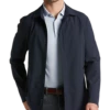Awearness Kenneth Cole Modern Fit Car Coat, Black -Men Clothing Store MW40 71EG 01 AWEARNESS KENNETH COLE NAVY SOLID MAIN