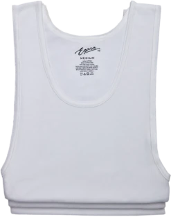 Egara Slim Fit Tank Top, 3-Pack, White